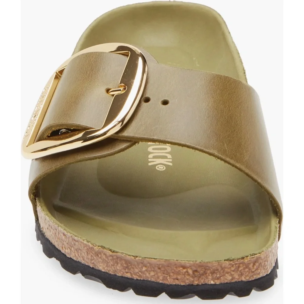 Birkenstock Madrid Big Buckle - Olive Brand New - Picture 3 of 4